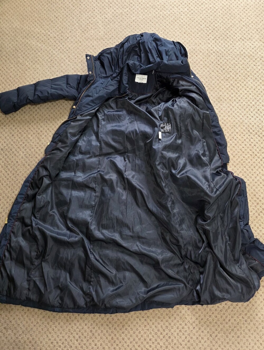 Cole Haan Box-quilt Down Puffer Coat - Picture 3 of 12